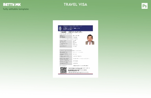 Модерен стил шаблон за Србија е виза во формати Word и Pdf, шаблон за верзија